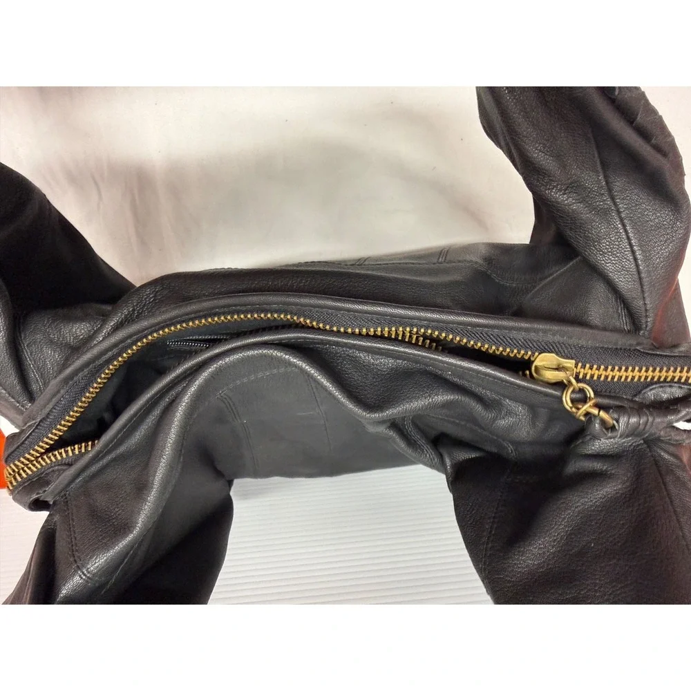 Clever Carriage‎ Company Bag Leather Craft Hobo PURSE BAG NWOT BLACK